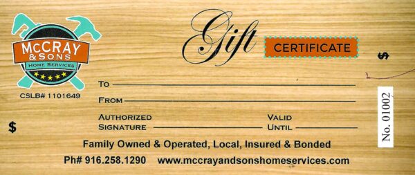 McCrays Gift Certificate